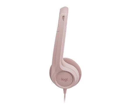 slušalke LOGITECH H390, USB, roze