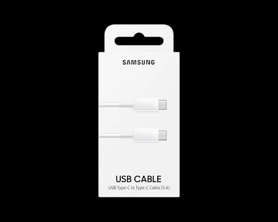 Kabel SAMSUNG, USB-C (M) na USB-C (M) 5A, 1m, beli