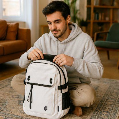 Nahrbtnik za prenosnik OCTIO Summit 15,6" beli