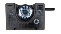 Hlajenje za prenosni računalnik TRUST GXT1125 Quno, do 17", črno.