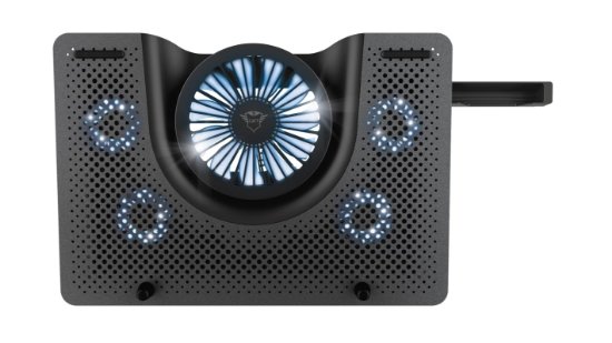 Hlajenje za prenosni računalnik TRUST GXT1125 Quno, do 17", črno.