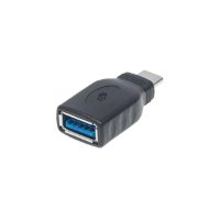 Adapter OCTIO, USB-C (M) na USB-A 3.1 (Ž), črn