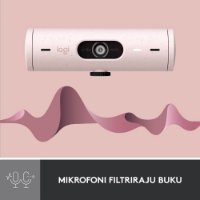 Web kamera LOGITECH Brio 500, roza