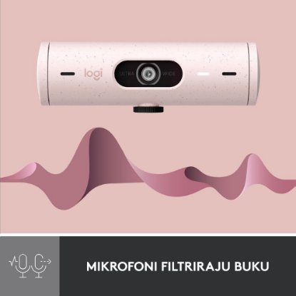 Web kamera LOGITECH Brio 500, roza