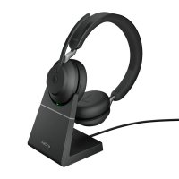 Slušalke JABRA Evolve2 65 MS, Link380a, on-ear, Stereo, USB, BT, stalak, črne
