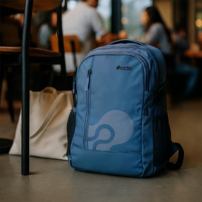 Nahrbtik za prenosnik OCTIO Link 15.6" moder