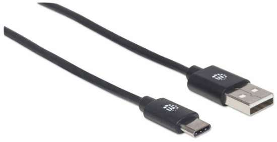 Kabel MANHATTAN, USB 2.0, USB-A (M) na USB-C (M), 3m