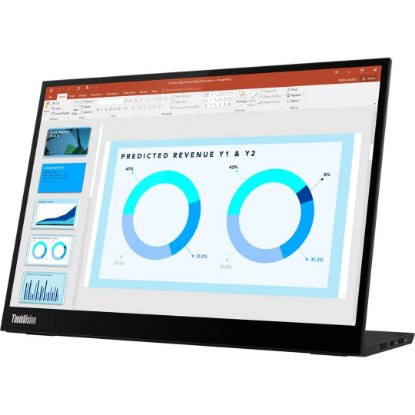 Prenosni monitor 14" LENOVO ThinkVision M14d, 2240x1400, IPS, 60Hz, 8ms, 300cd/m2, črn