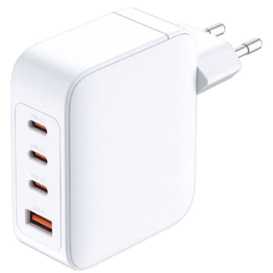 Namizni polnilnik D-LINK DCF-141, 140W, 3xUSB-C, USB-A, QC, PD, bel