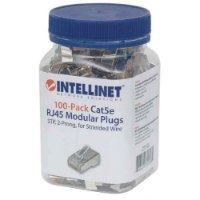 STP konektor INTELLINET CAT5e RJ45, modularni, dvojni zobčasti terminal, 100 kosov