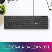 OCTIO Pro K350U žična tipkovnica (USB), črna