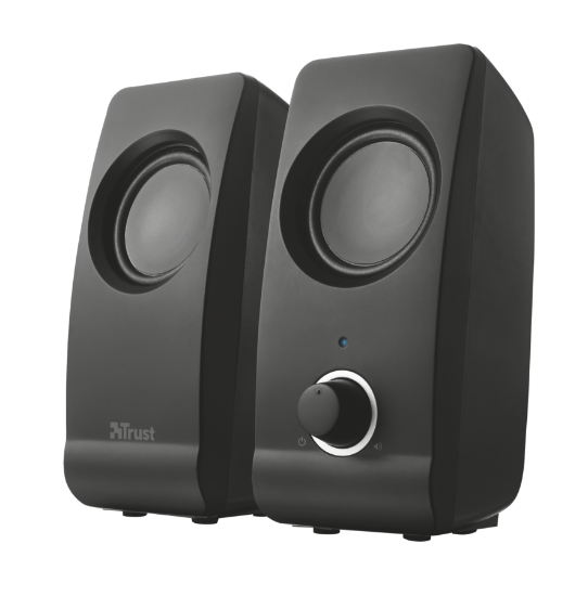 Zvočniki TRUST Remo, 2.0, 8W, črni