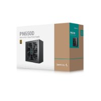 Napajalnik 650W, DEEPCOOL PN650D, 12V-2x6, ATX V3.1, 120mm vent., črn, 80+ Gold