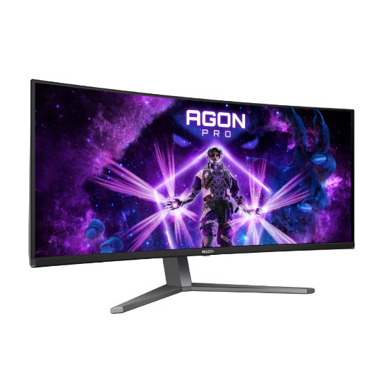 Gaming monitor 34" AOC Agon Pro AG346UCD, UWQHD, OLED, 175Hz, 1ms, 1000cd/m2, FreeSync, ukrivljen, zvočnici, črni