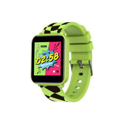 Otroška pametna ura CANYON Joyce KW-43, pametna obvestila, igre, zelena + slušalke Canyon TWS-5