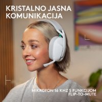 Slušalke LOGITECH Gaming G321, brezžične, BT, USB, bele