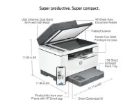 Multifunkcijski Tiskalnik HP LaserJet MFP M234sdw 6GX01F, Tiskalnik/scanner/copy, 600dpi, USB, LAN, WiFi, Bluetooth, beli