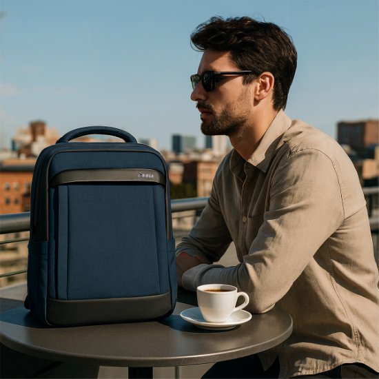 Nahrbtnik za prenosnik OCTIO Venture 15,6" moder