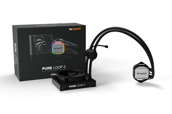 Vodno hlajenje BE QUIET Pure Loop 2 120mm, RGB, CPU hlađenje, za Intel i AMD