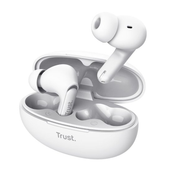 slušalke TRUST Yavi Earbuds, in-ear, ENC, brezžične, bele