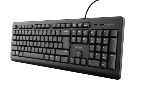 Tipkovnica + miška + podloga + slušalke TRUST Primo Home Office Set