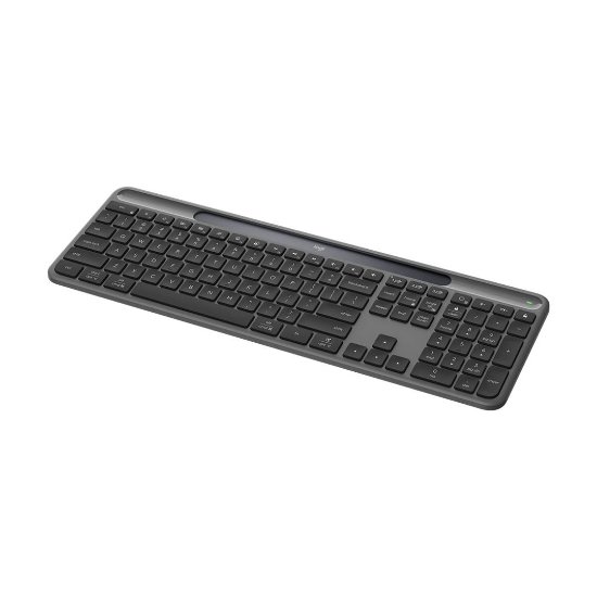 Tipkovnica LOGITECH Signature Slim Solar+, brezžična, bluetooth, črna