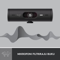 Web kamera LOGITECH Brio 500, črna