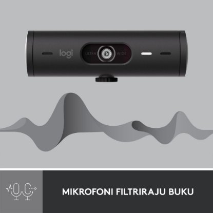 Web kamera LOGITECH Brio 500, črna