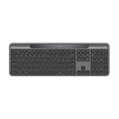 Tipkovnica LOGITECH Signature Slim Solar+, brezžična, bluetooth, črna