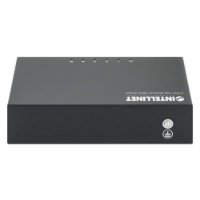 Stikalo INTELLINET 523301, 10/100 Mbps, 5-portno, kovinsko, kabel Cat5e 0.5m