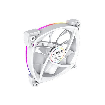 Ventilator MONTECH AX120 PWM, 120mm, 1600 okr/min, RGB, beli