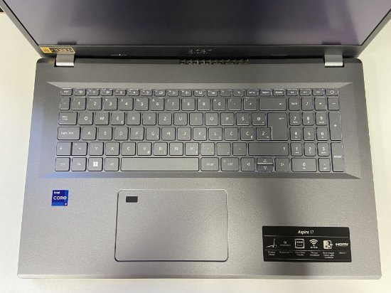 OPEN BOX - Laptop ACER Aspire 17 NX.JL5EX.006 / Core i9 13900H, 32GB, 1TB SSD, Intel Graphics, 17.3" FHD IPS, bez OS, sivi