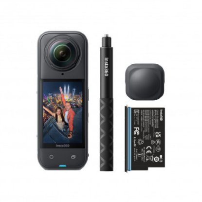 Sportska digitalna kamera INSTA360 X5, 8K, crna, Starter Bundle