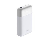 Prenosni USB polnilnik D-LINK PowerBank DPP-101, 10000 mAh, 1x USB-C, 1x USB-A, bel