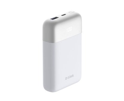 Prenosni USB polnilnik D-LINK PowerBank DPP-101, 10000 mAh, 1x USB-C, 1x USB-A, bel