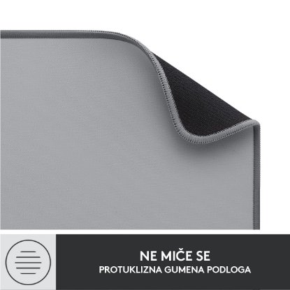 Podloga za miško, LOGITECH Desk Mat Studio, soft, siva