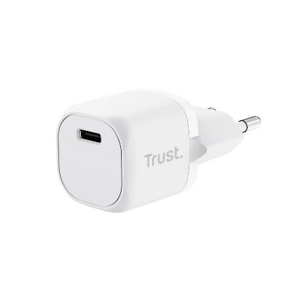 Polnilec TRUST Maxo, USB-C, 20W, belo