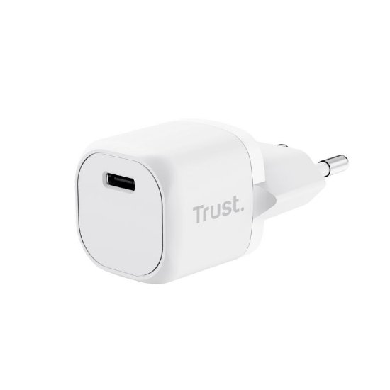 Polnilec TRUST Maxo, USB-C, 20W, belo