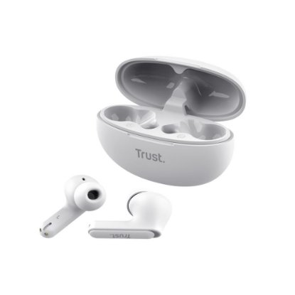 slušalke TRUST Yavi Earbuds, in-ear, ENC, brezžične, bele