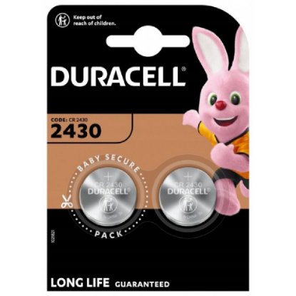 Baterija DURACELL Lithium, DL/CR 2430, 2 kosa