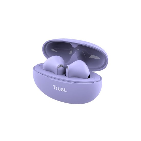 slušalke TRUST Yavi Earbuds, in-ear, ENC, brezžične, vijolične