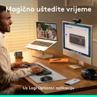 Tipkovnica LOGITECH Signature Slim Solar+, brezžična, bluetooth, črna