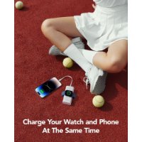 Mobilni USB polnilec VEGER MagFan, 10000 mAh, brezžični, i za Apple Watch, beli