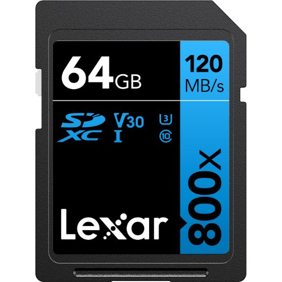 Pomnilniška kartica LEXAR High-Performance 800x, SDXC 64GB, Class 10 UHS-I
