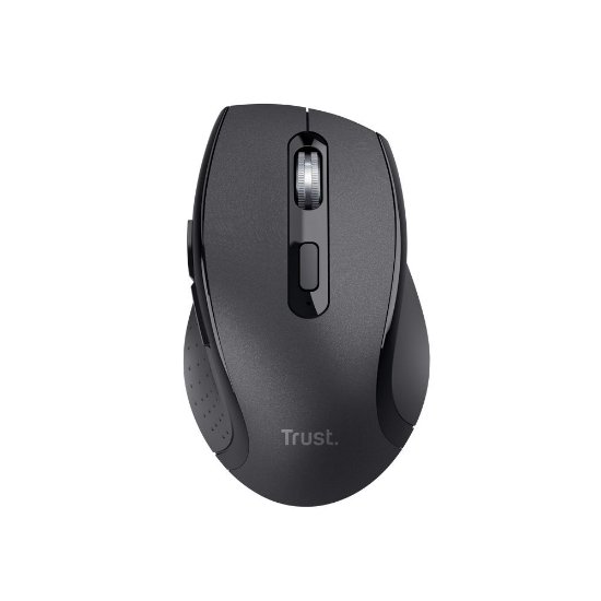 Miška TRUST Sura, optična, brezžična, 1200dpi, črna