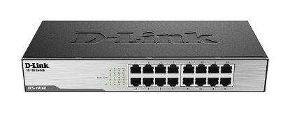 Switch D-LINK DES-1016D, 10/100 Mbps, 16-ports
