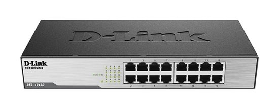 Switch D-LINK DES-1016D, 10/100 Mbps, 16-ports