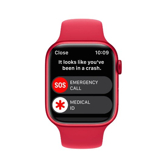 Pametna ura Apple Watch S8 GPS, 45mm Red Aluminium Case with Red Sport Band - Regular