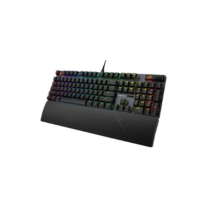 Tipkovnica ASUS ROG Strix Scope II X, RGB, mehanska, ROG NX Snow V2 switch, US Layout, črna, USB