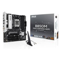 Matična plošča ASUS B850M Max Gaming WiFi, AMD B850, DDR5, WiFi, mATX, s. AM5, črna